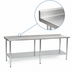Thumbnail image #4 for Eagle Group Budget Series 144-Inch x 36-Inch 430 Stainless Steel Work Table with Rear Up-Turn and Undershelf