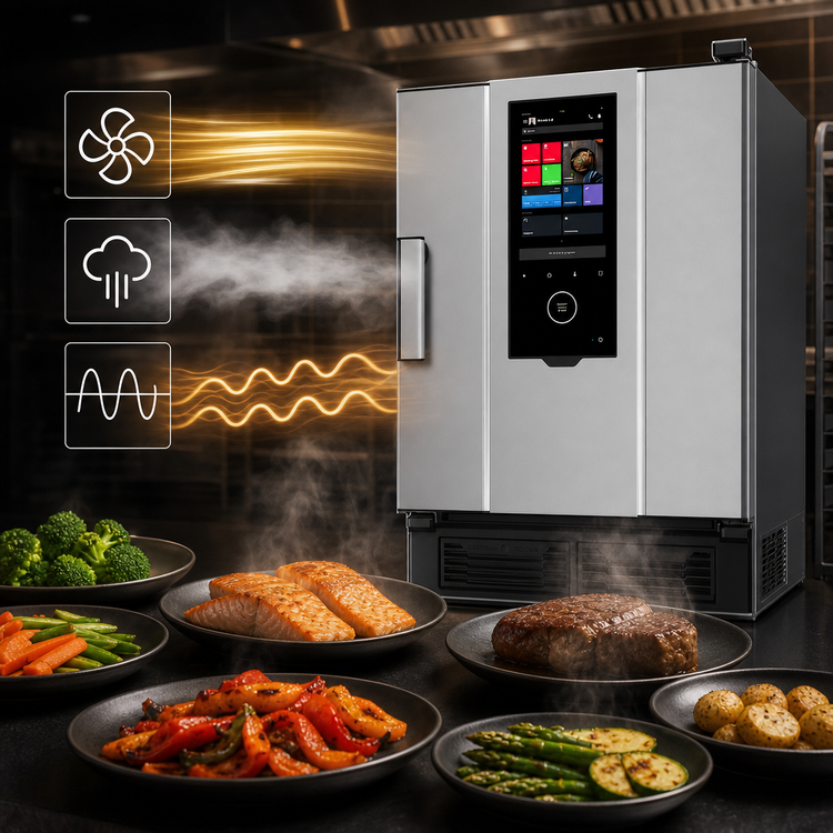 Product image #4 for UNOX SPEED-X Self-Washing Electric Combi Speed Oven, Floor Model, 5 or 10 GN 2/3 Tray Capacity