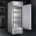 Thumbnail image #4 for Serv-Ware RR1-19-HC 19 Cu. Ft. 1-Door Stainless Steel Reach-In Refrigerator with Digital Controls and Bottom-Mounted Refrigeration