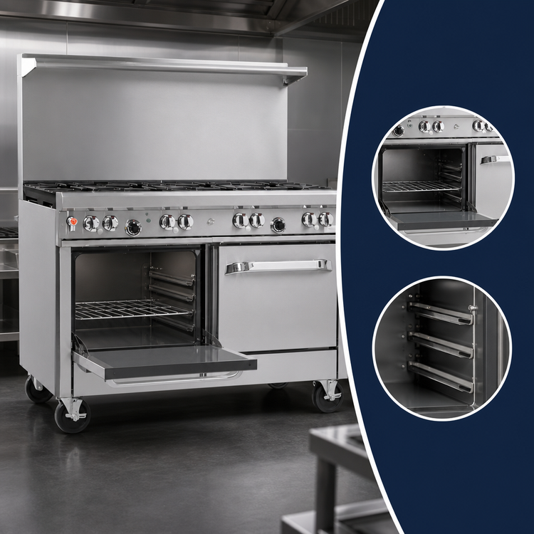 Product image #4 for Southbend Ultimate 48-Inch Gas Restaurant Range with 7 Open Burners, Standard Oven and Cabinet Base
