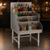 Thumbnail image #4 for Eagle Spec-Bar 30-Inch Free-Standing Liquor Bottle Display Unit, 4-Step, Stainless Steel