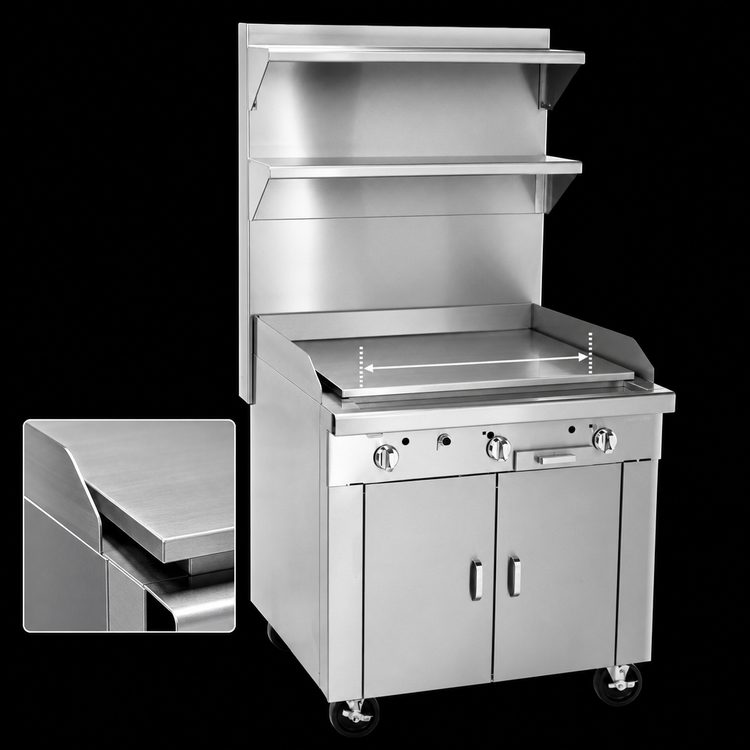 Product image #4 for Southbend Platinum 18-Inch Gas Modular Plancha with 1/2-Inch Thick Plate