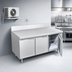 Thumbnail image #4 for La Rosa Refrigeration L-21178-23-28 Three-Section Reach-In Worktop Freezer Base with Doors, Remote Refrigeration