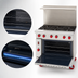 Thumbnail image #5 for American Range ARGF-6 36-Inch Green Flame Commercial Gas Range with 6 Open Burners and Standard Oven