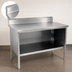 Thumbnail image #4 for John Boos Open Front Enclosed Base Work Table, 72 x 24 Inches, 14-Gauge Stainless Steel Top with 5-Inch Backsplash