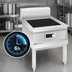 Thumbnail image #4 for Eurodib USA Single-Burner Stock Pot Commercial Induction Cooktop with Legs, 5000W, 240V