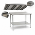 Thumbnail image #4 for BlendPort Budget Series 84-Inch x 24-Inch Stainless Steel Work Table with Rear Upturn and Adjustable Undershelf