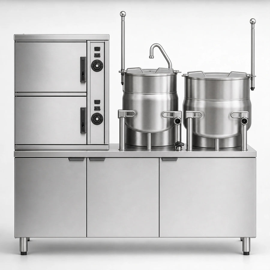 Dual 6-Gallon Steam Coil Kettles