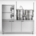 Thumbnail image #4 for Crown SCX-10-6-6 Two-Compartment Convection Steamer with Dual 6-Gallon Kettles, Floor Model