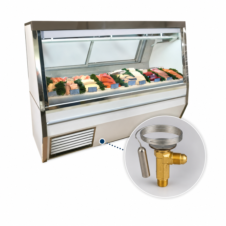 Product image #4 for Howard-McCray 34N Series 96-Inch Double Duty Remote Refrigerated Fish/Poultry Service Case with Straight Glass Front