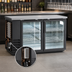 Thumbnail image #4 for Arctic Air ABB60G Two-Section Glass Door Back Bar Refrigerator, 61-Inch, Side-Mounted Self-Contained