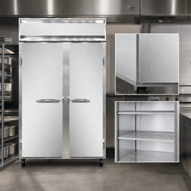 Product image #4 for Continental Refrigerator 2FNSA Two-Section Reach-In Freezer with Full-Height Solid Doors