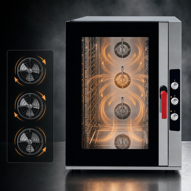 Product image #4 for Axis AX-CL10M Full-Size Combi Oven with Manual Controls