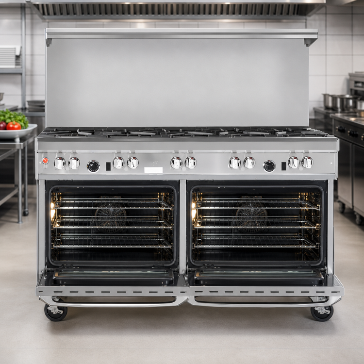 Product image #4 for Southbend Ultimate 60-Inch Gas Restaurant Range with 5 Burners, 24-Inch Griddle and 2 Convection Ovens