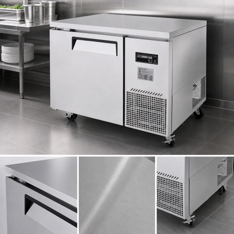 Product image #4 for Turbo Air J Series Side Mount Undercounter Freezer, 1-Section, 11 Cu. Ft., 44 Inch Wide