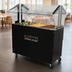 Thumbnail image #4 for Portable Electric Hot Food Buffet Table with 3 Stainless Steel Wells, Double-Sided Sneeze Guard, and Enclosed Base