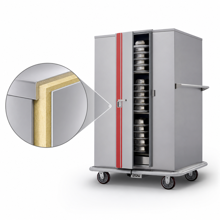 Product image #4 for Classic Carter Mobile Insulated Electric Banquet Holding Cabinet, Single Door, 180 Plate Capacity