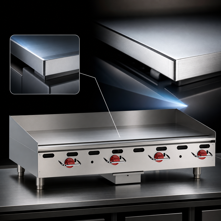 Product image #4 for Wolf AGM72-QS-COMMANDER Heavy Duty Countertop Gas Griddle, 72" Wide