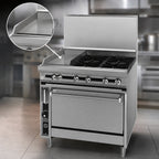 Thumbnail image #4 for Jade Range (Middleby) Titan JTRH-24G-1HT-36C 36-Inch Natural Gas Range with 24-Inch Griddle, 12-Inch Hot Top & Convection Oven