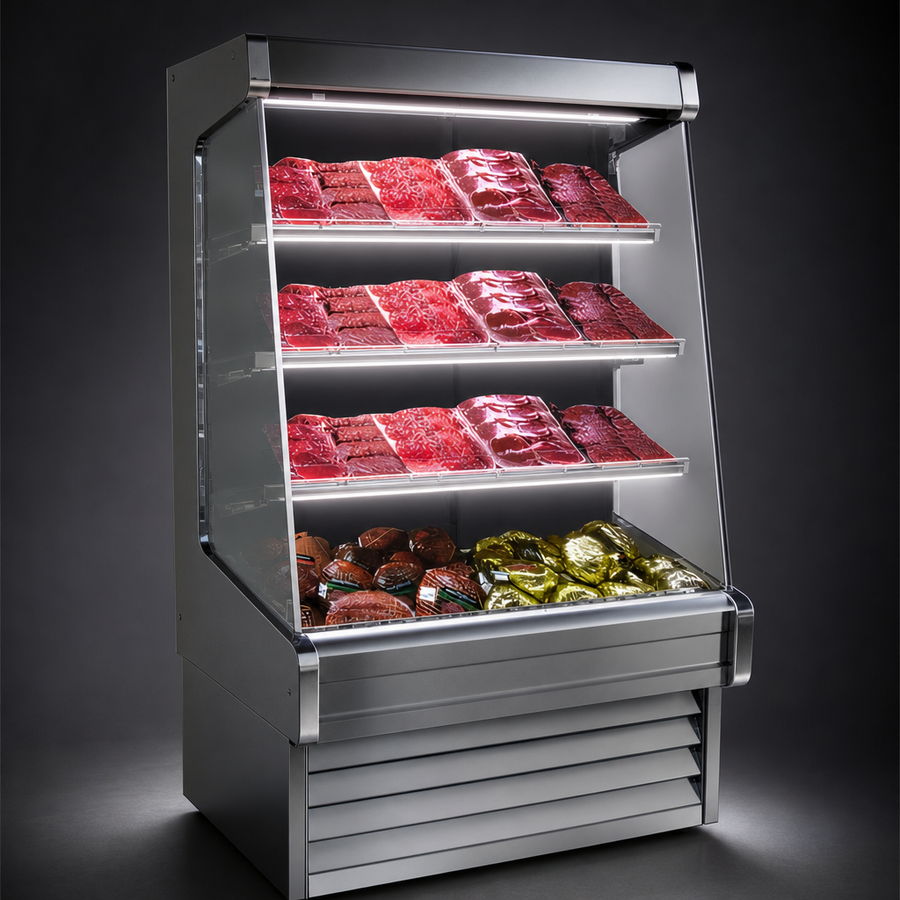 Three-Tier Lighted Shelves