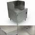 Thumbnail image #4 for Advance Tabco Prestige 18-Inch Underbar Point of Service Cabinet with 11-Inch Backsplash and Louvered Door