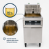 Thumbnail image #4 for Frymaster RE High Efficiency 80 lb Electric Floor Fryer with Open-Pot Design