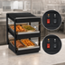 Thumbnail image #4 for Nemco 36-Inch Countertop Dual Shelf Hot Food Merchandiser