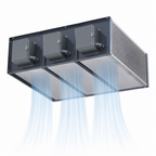 Thumbnail image #4 for Berner Industrial IDC14-3096A-3 Unheated Direct-Drive Air Curtain, 96-Inch, 3 x 1 HP Motors, 14-Ft Opening Height