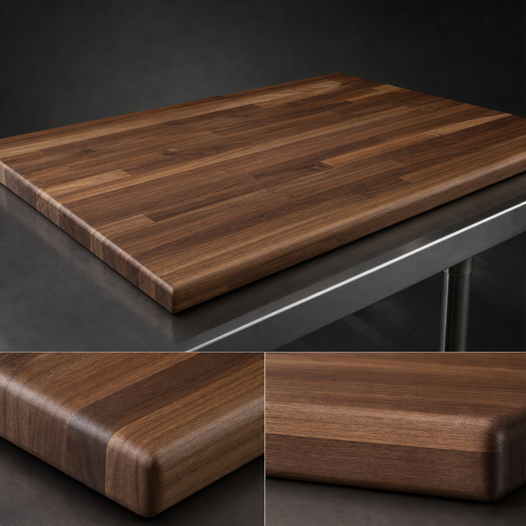 Product image #4 for Boos Block Blended Edge Grain American Black Walnut Kitchen Countertop, 48 x 27 x 1-1/2 Inch, Penetrating Oil Finish