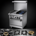 Thumbnail image #4 for Garland GF Starfire Pro Series 24 Inch Gas Restaurant Range with 2 Open Burners, 12 Inch Thermostatic Griddle, and Space-Saver Oven
