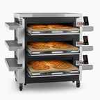Thumbnail image #4 for Hot Rocks VOLCANO 40-33 TRIPLE Triple-Stack Stone Conveyor Pizza Oven, 40 x 33 in Baking Surface, Touchscreen, Natural Gas/Propane