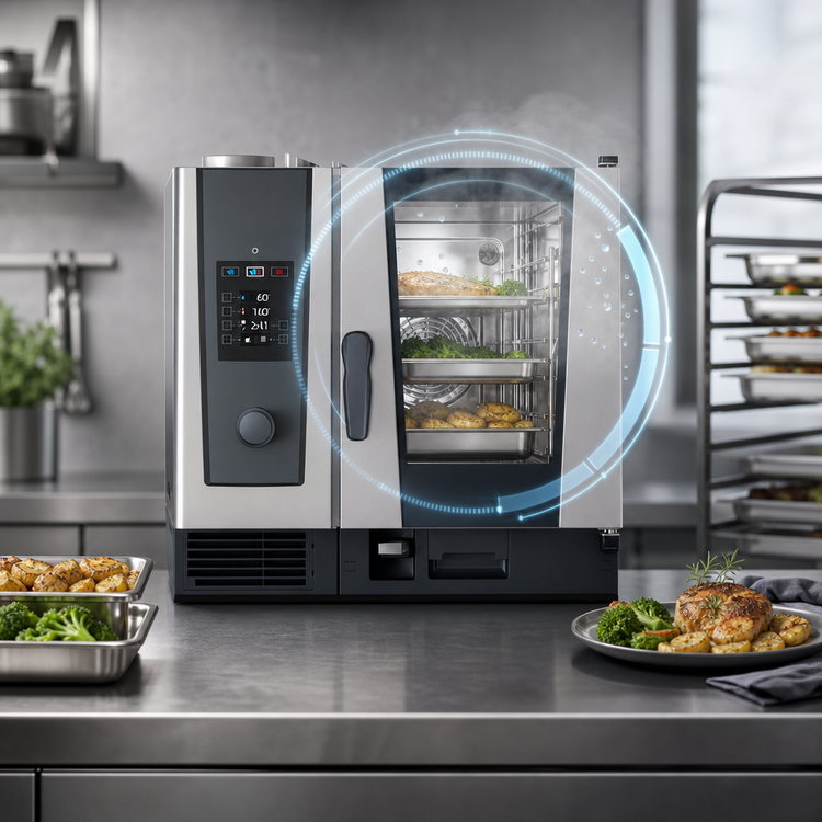 Product image #4 for RATIONAL iCombi Classic 6-Half-Size Natural Gas Countertop Combi Oven, 120V, 1-Phase