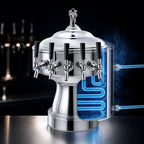 Thumbnail image #4 for Perlick Corporation 4005-6B Gambrinus Countertop Glycol-Cooled 6-Faucet Draft Beer Tower, Satin Chrome