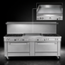 Thumbnail image #4 for Southbend Ultimate 72-Inch Gas Restaurant Range with 6 Open Burners, 36-Inch Thermostatic Griddle, and 2 Standard Ovens