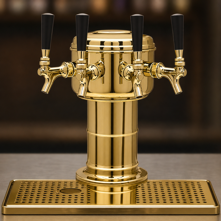 Product image #4 for Glastender Mini Mushroom 5-Faucet Glycol-Cooled Draft Dispensing Tower