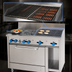 Thumbnail image #4 for Comstock-Castle 48-Inch Gas Range with 6 Open Burners, 12-Inch Char-Broiler, 31.5-Inch Oven and Storage Cabinet Base