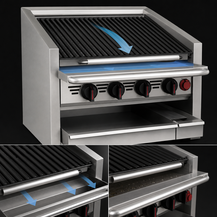 Product image #4 for Magikitch'n CM-RMB-648CR 48-Inch Countertop Gas Radiant Charbroiler