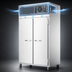 Thumbnail image #4 for Beverage-Air P-Series Extra Tall Roll-Thru Refrigerator, One-Section, Top-Mount Self-Contained, Two Solid Doors