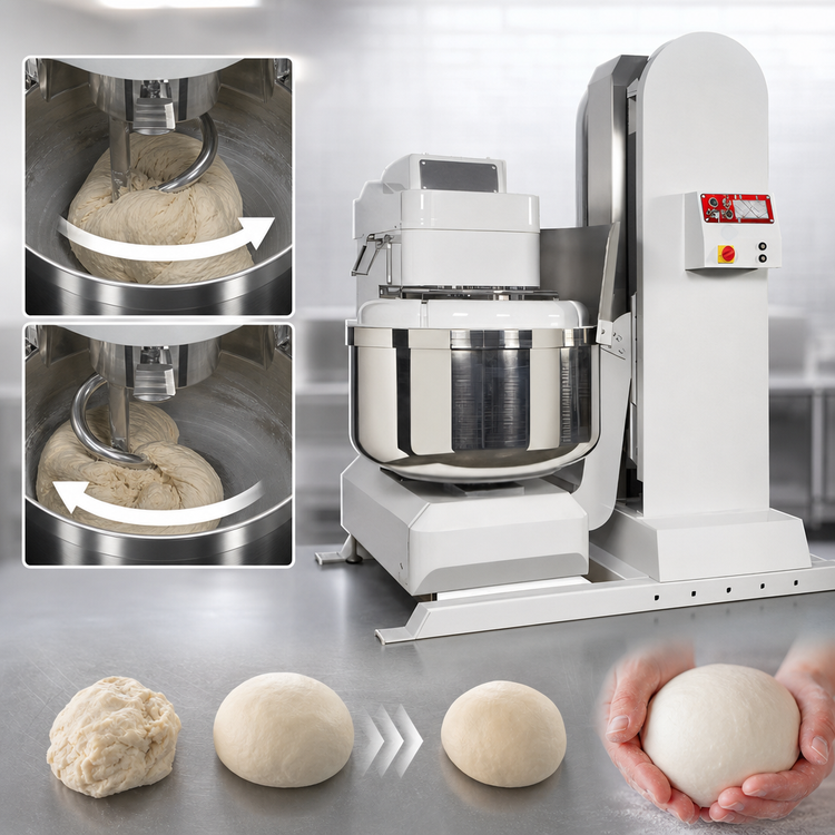 Product image #4 for Univex Silverline SL280LB 615 lb. Floor Model Spiral Dough Mixer with Built-In Lifter