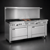 Thumbnail image #4 for Southbend Ultimate 72-Inch Gas Restaurant Range with 6 Non-Clog Burners, 36-Inch Charbroiler, and 2 Convection Ovens