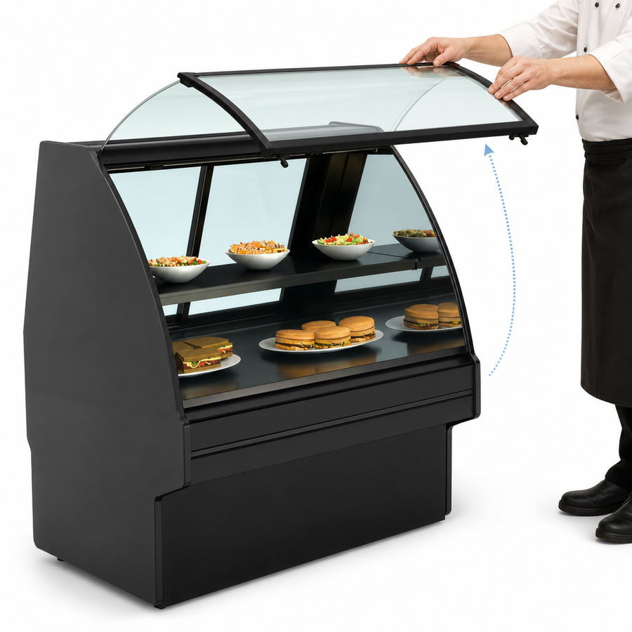 Curved Lift-Up Front Glass