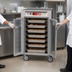 Thumbnail image #4 for Metro C5 6 Series Half-Height Pass-Thru Heated Holding Cabinet with Double-Pane Glass Doors, 17-Pan Capacity, 120V