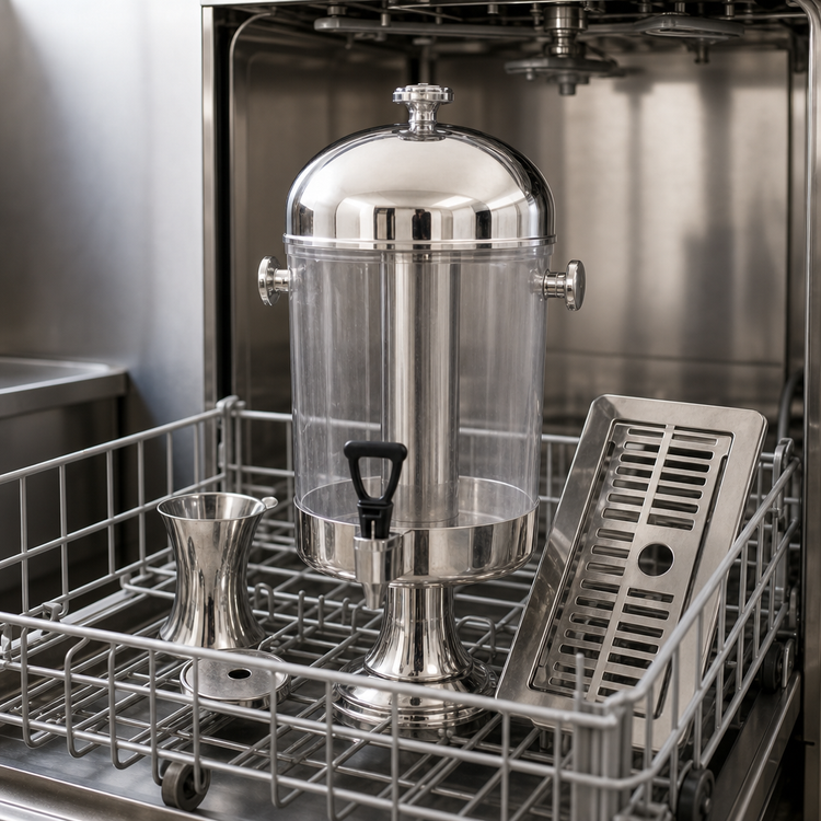 Product image #4 for Cash & Carry 2 Gallon Single Beverage Dispenser with Stainless Steel Center Core