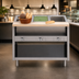 Thumbnail image #4 for Dinex ServeXpress DXPDME6SS 6-Well Stationary Electric Hot Food Counter with Semi-Enclosed Base