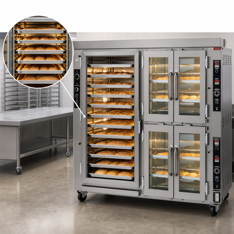 Product image #4 for Jet-Air Full-Size Electric Oven/Proofer Combination with 12-Pan Side-Loading Oven and 18-Pan Proofer