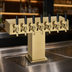 Thumbnail image #4 for Perlick 10-Faucet Wide Base Extra High Glycol-Cooled Tee Draft Beer Tower, Tarnish-Free Brass