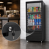 Thumbnail image #5 for KoolMore 6 Cu. Ft. One-Door Glass Door Merchandiser Refrigerator, Bottom Mount, Black