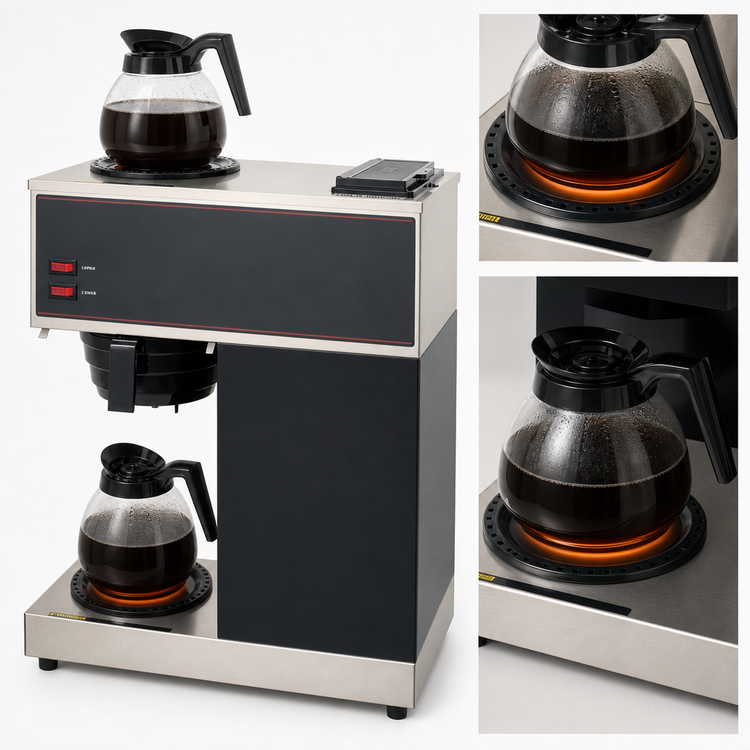 Product image #4 for BUNN VPR Single-Station Pourover Manual Water Fill Coffee Brewer with 2 Warmers