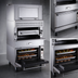 Thumbnail image #4 for Vulcan V Series Heavy-Duty Range Match Gas Single-Deck Infrared Upright Broiler with Convection Oven Base