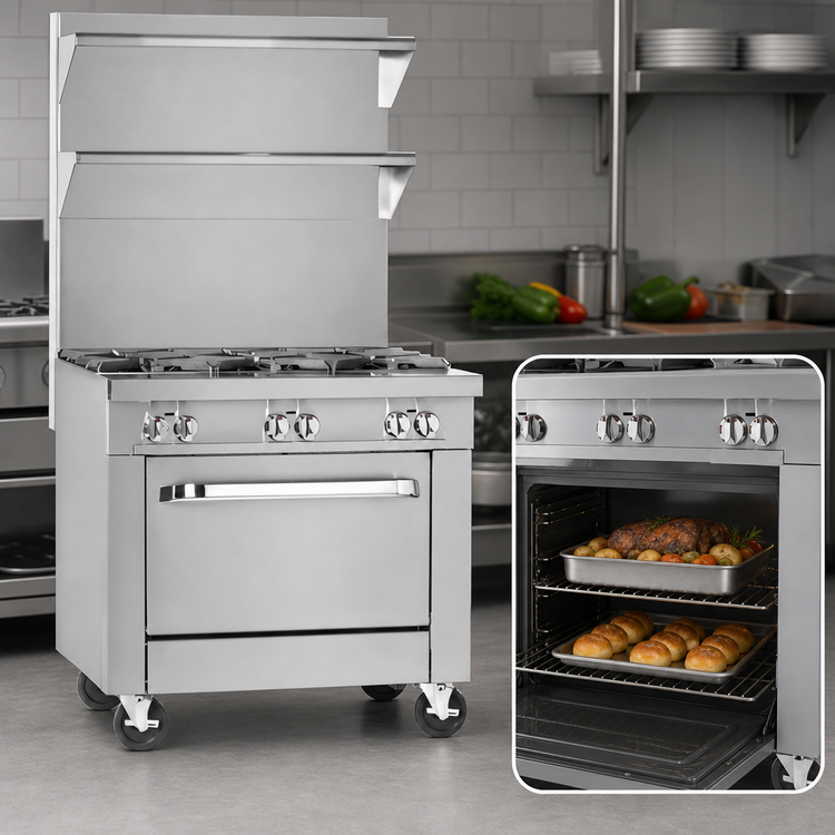 Product image #4 for Southbend Platinum 32-Inch Gas Heavy Duty Range with 4 Open Burners and Standard Oven